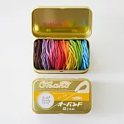 【HIGHTIDE】OBAND彩紅色橡皮筋 ‧金色鐵盒