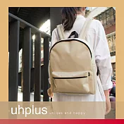uhplus 國民後背包(抗汙防潑水)-極簡米褐