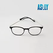 【ASLLY】TR90霧黑色中性款濾藍光眼鏡