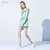 【ST.MALO】輕量長版防曬防蚊UPF50+緹花外套-M翡翠綠