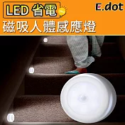 【E.dot】LED磁吸省電人體感應燈正白色