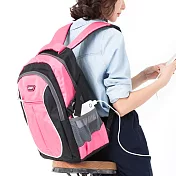 1818 寬背帶系列 不勒肩膀後背包U型 粉(CG20511-3P)