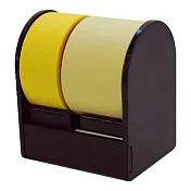 【Print Inform】ROLF 自由撕貼便利貼捲Dio雙色式 ‧黃色組(黑座)