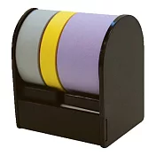 【Print Inform】ROLF 自由撕貼便利貼捲Trio三色式 ‧灰黃紫(黑座)