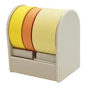 【Print Inform】ROLF 自由撕貼便利貼捲Trio三色式 ‧黃色組(白座)