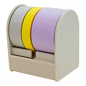 【Print Inform】ROLF 自由撕貼便利貼捲Trio三色式 ‧灰黃紫(白座)