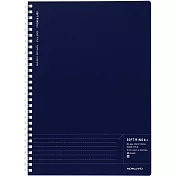 KOKUYO Soft線圈點線筆記本<Biz>索引系列B5 -點線藍