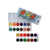 Talens透明塊狀水彩24色