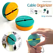 【超值3入】旋轉式多功能理線器 線材整理器 理線盒 USB線 滑鼠線捲線器 kiret多色隨機