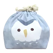 【日本TOYO CASE】動物保冷巾著袋_灰灰貓頭鷹