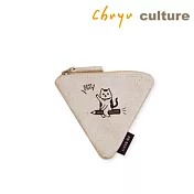 珠友  布麻帆三角零錢包/隨身小包/收納袋01