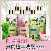 義大利Rudy草本柔亮控油健髮洗髮精500ml各2共六瓶組(效期至2020/09/29)