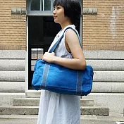 蘑菇帆布肩提包 / 波士頓 / 鈷藍