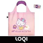 LOQI 防水購物袋 -三麗鷗授權 (Hello Kitty 北歐粉紫 KT10)
