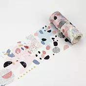 【BGM】透明水彩包裝紙膠帶10cm ‧抽象繪畫