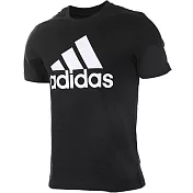 Adidas 男 Essentials短袖上衣M黑色