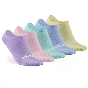 【firo】船型襪-五入組F五彩