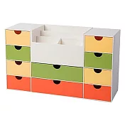 時代良品 多功能多格抽屜收納座 SD-9050炫彩色