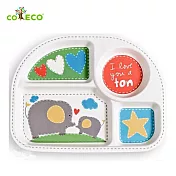 coeco竹纖維兒童餐盤-經典大象