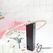 【SJ】甜美點鑽造型髮箍-粉色