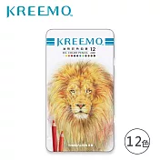 雄獅KREEMO 專業油性彩色鉛筆鐵盒裝-12色