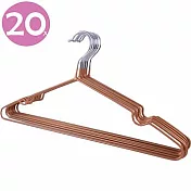 不鏽鋼乾濕兩用防滑衣架20入(顏色隨機出貨)