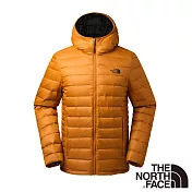 【The North Face】男 700FP防潑水羽絨外套M黃色