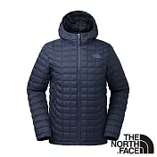 【The North Face】ThermoBall暖魔球保暖連帽外套M深藍
