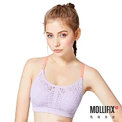 Mollifix 瑪莉菲絲 高調A++輕盈呼吸BRAS撞色淡紫+粉