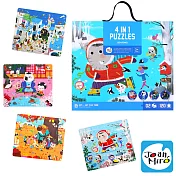 【JoanMiro 原創美玩】四合一拼圖-四季主題(120PCS) JM10810