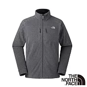【The North Face】男 保暖刷毛外套S深灰