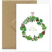 【AWS】Christmas Crown 聖誕卡 #時尚＃法國進口＃1032