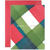 【 E.Frances 】CHRISTMAS PLAID 聖誕卡 #美國進口 #重磅紙卡 #HO-FL824