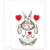 【 Dear Hancock 】I Heart You Bunny 萬用卡 #美國進口 #gc_234