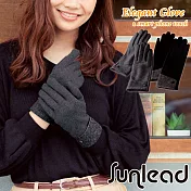 Sunlead 螢幕觸控。經典款保暖防風刷毛手套(銀灰黑)