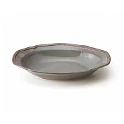 【co-bo-no】歐式窯變色橢圓盤 ‧茶鐵灰