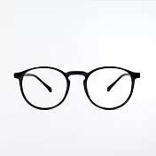 【ASLLY】經典百搭輕量黑圓框濾藍光眼鏡