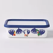 【Sugar Land】Moomin嚕嚕米琺瑯淺型保鮮盒740ml淺型保鮮盒M