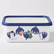 【Sugar Land】Moomin嚕嚕米琺瑯深型保鮮盒1900ml深型保鮮盒L