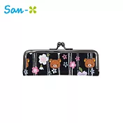 【日本正版授權】拉拉熊 印鑑收納包 附有印台 印章收納/印鑑包 日本製 懶懶熊 Rilakkuma -黑色款