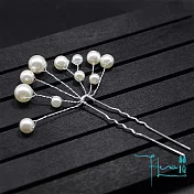 【Hera赫拉】新娘頭花甜美珍珠U型髮簪頭飾