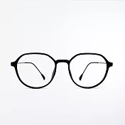 【ASLLY】輕盈霧面中性黑粗框濾藍光眼鏡