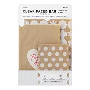 MIDORI 透明收納袋組合包-白