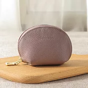 CHENSON 真皮 圓滾滾立體零錢包 豆沙紫(W00991-U)