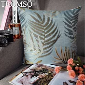TROMSO風尚北歐抱枕/百葉緹花藍綠