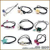 『坂井.亞希子』日系星空系列9件套組髮圈 -黑色系