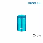 TIGER虎牌 304不鏽鋼保溫杯_日本製超輕量高效環保杯240ml(MJA-B024)  亮藍色