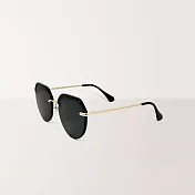 【ASLLY】韓款女神風多邊框型偏光墨鏡/太陽眼鏡