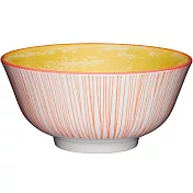 《KitchenCraft》陶製餐碗(直紋橘)
