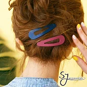 【SJ】水滴霧感造型BB夾/髮夾2入組-隨機不挑色